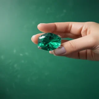 emerald green background