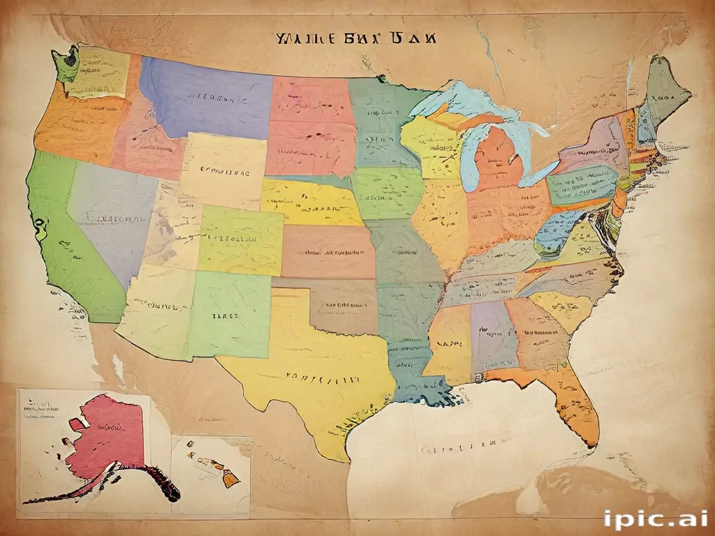 map of usa states