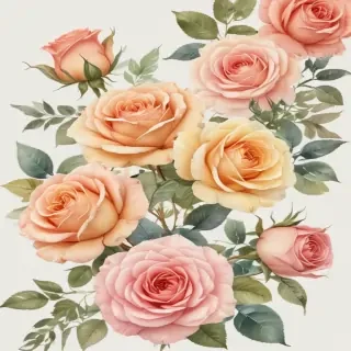 watercolor roses png