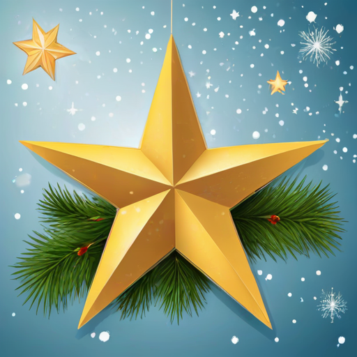 christmas star clipart