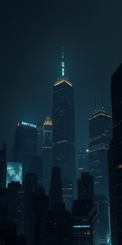 dark city background