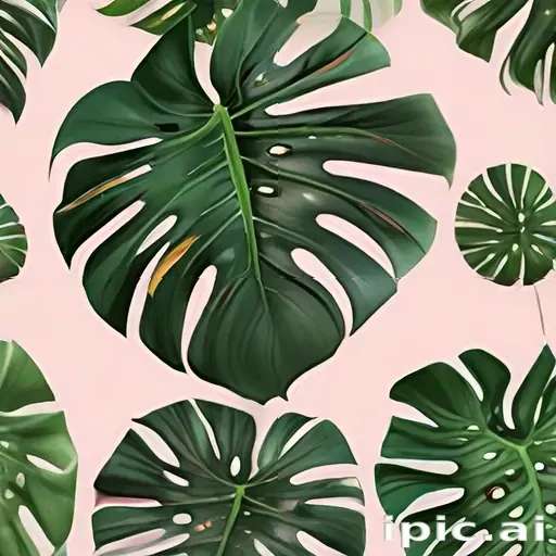 aesthetic monstera wallpaper