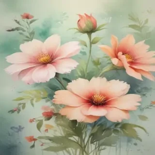 floral watercolor background