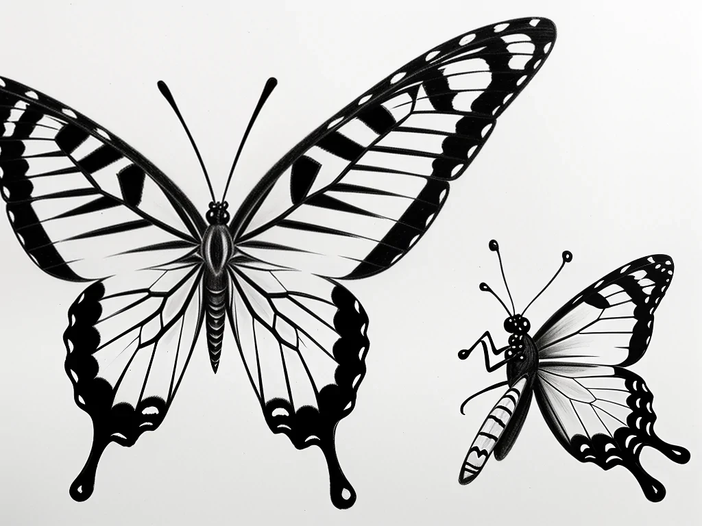 butterfly pics drawing