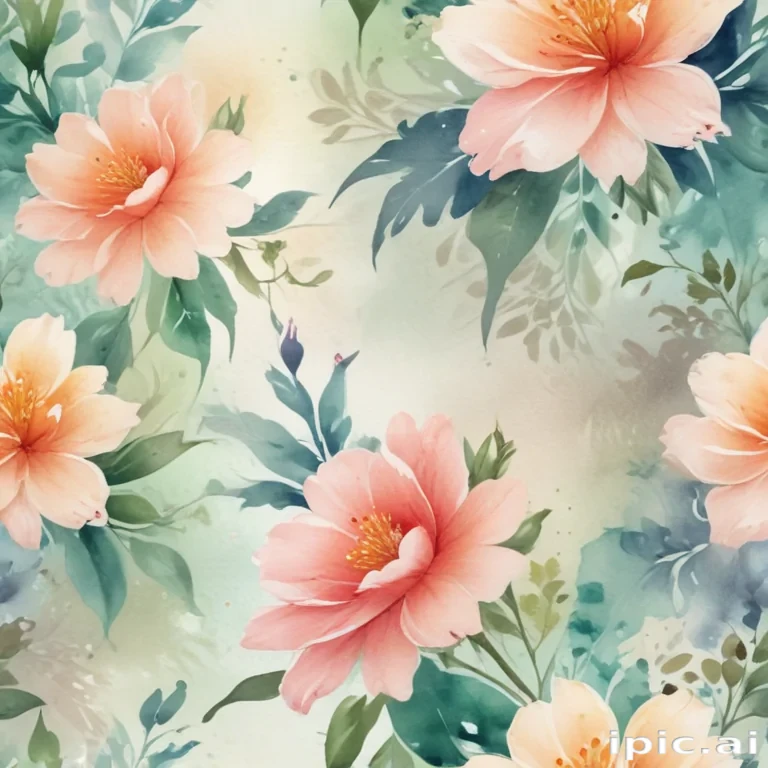 watercolor flower background