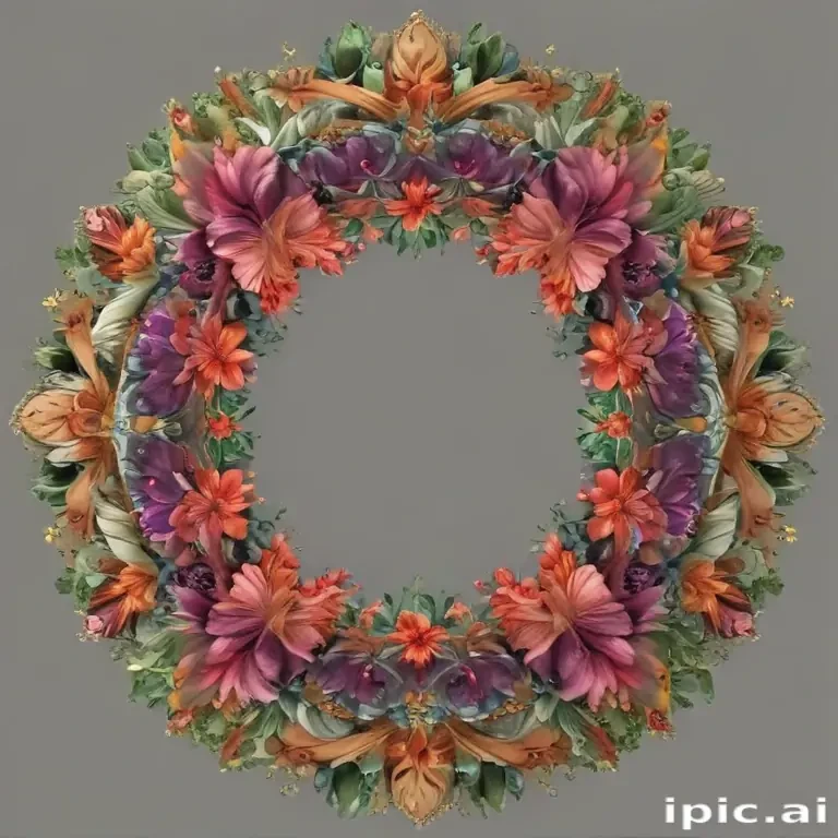 png border flower