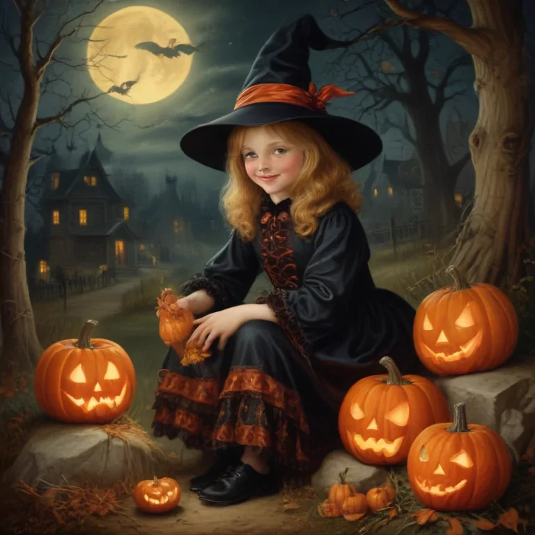 public domain vintage halloween art