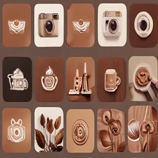 aesthetics brown instagram highlight icons