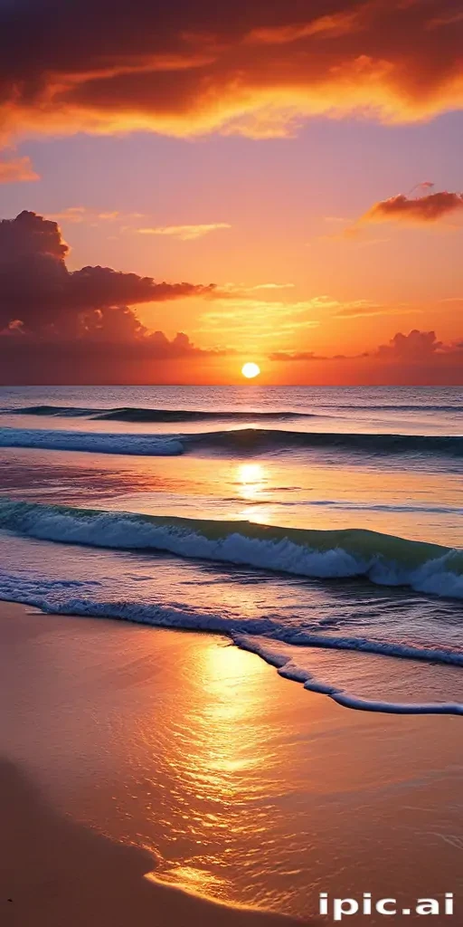 sunset wallpaper beach