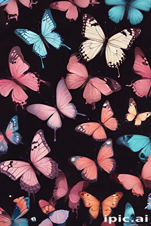 aesthetic butterfly background