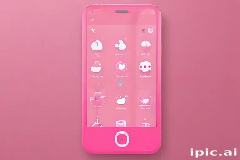 pink home screen