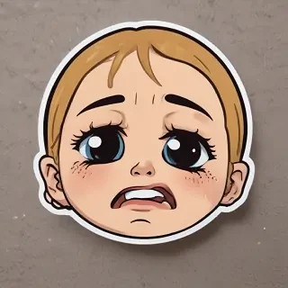crying sticker