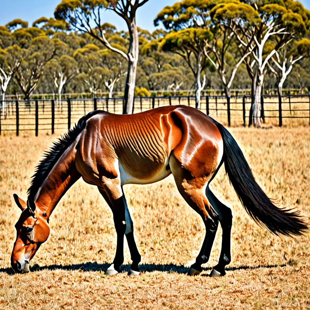 hybrid animal kangaroo and horse