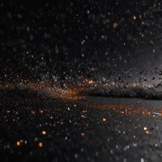 glitter background black