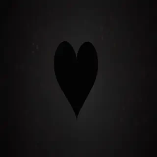 aesthetic black heart wallpaper
