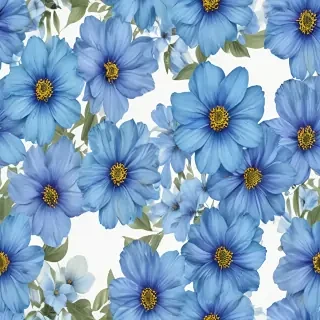 blue flowers png