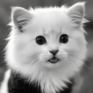 cute black and white