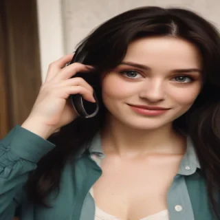 holding a phone