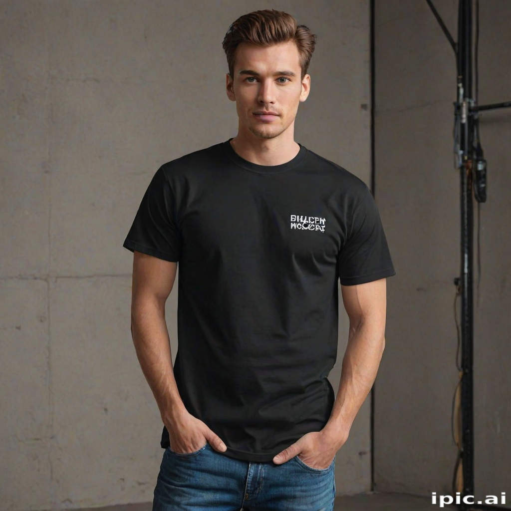 black shirt mockup