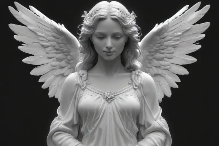 angel clip art black and white