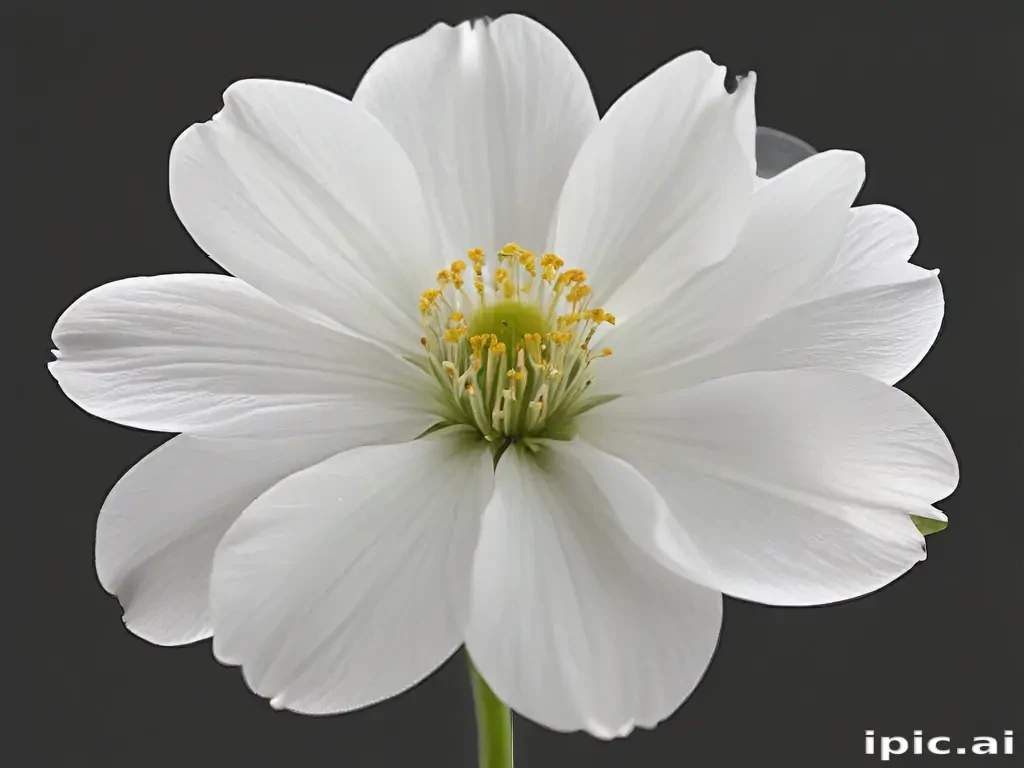 white flower transparent