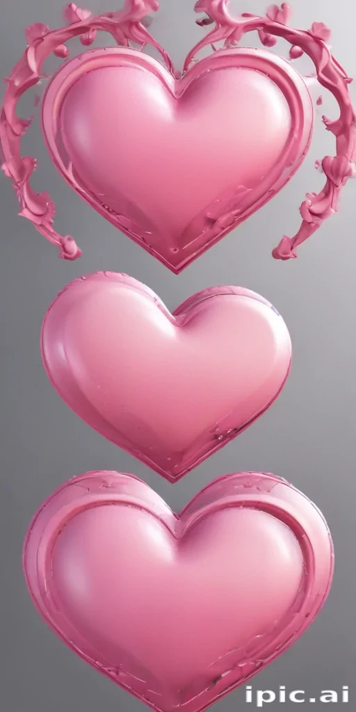 pink heart clipart