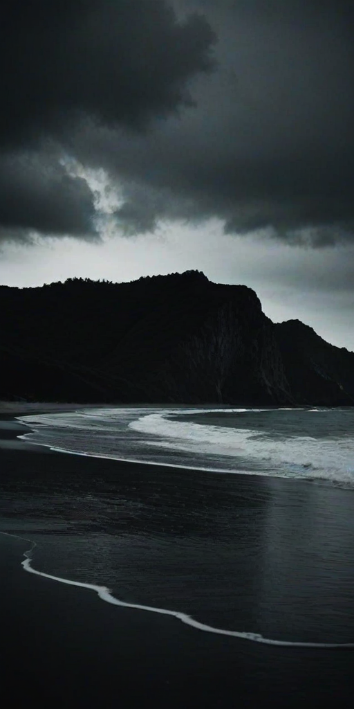 dark beach wallpaper