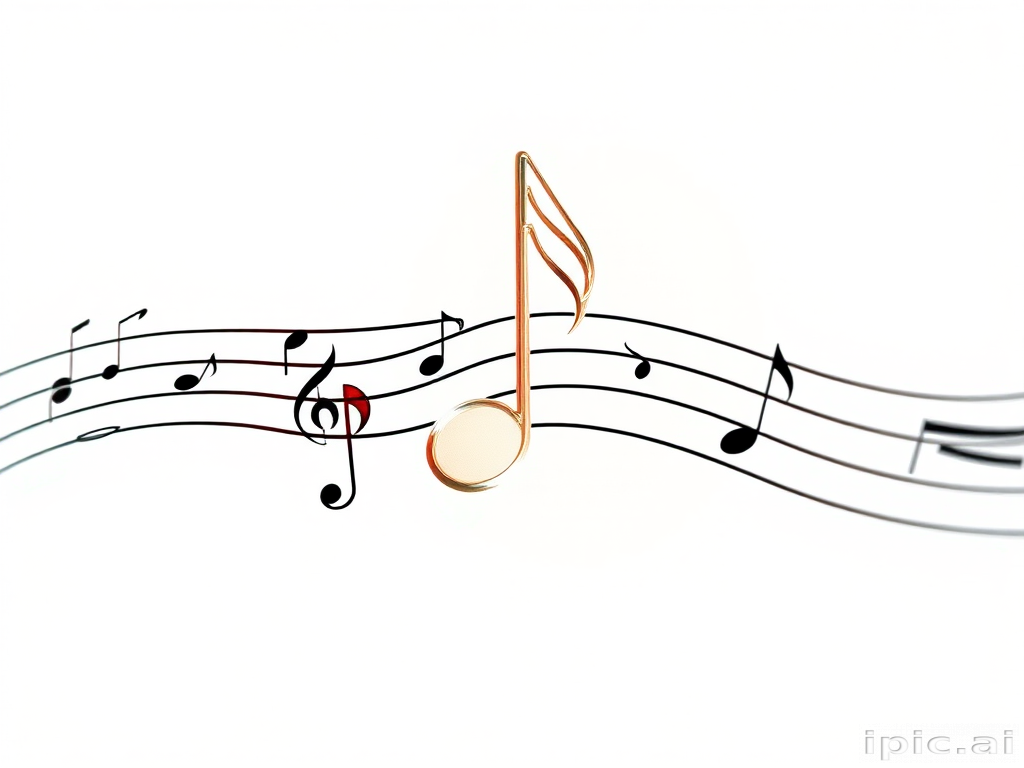 transparent music note