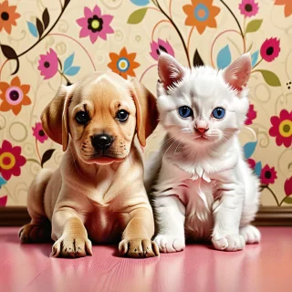 cat dog wallpaper