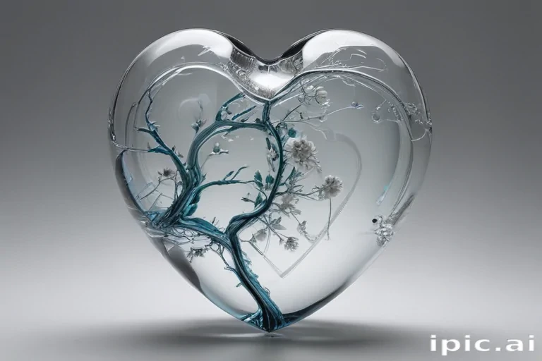 aesthetic transparent heart