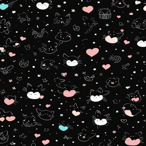 cute backgrounds black