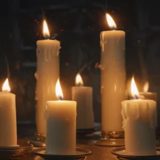 candle drawing