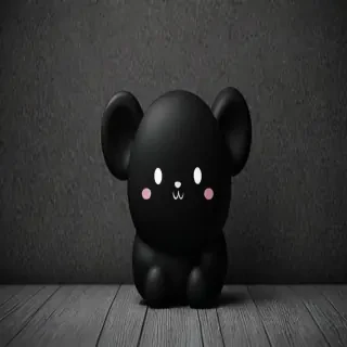 black wallpaper cute