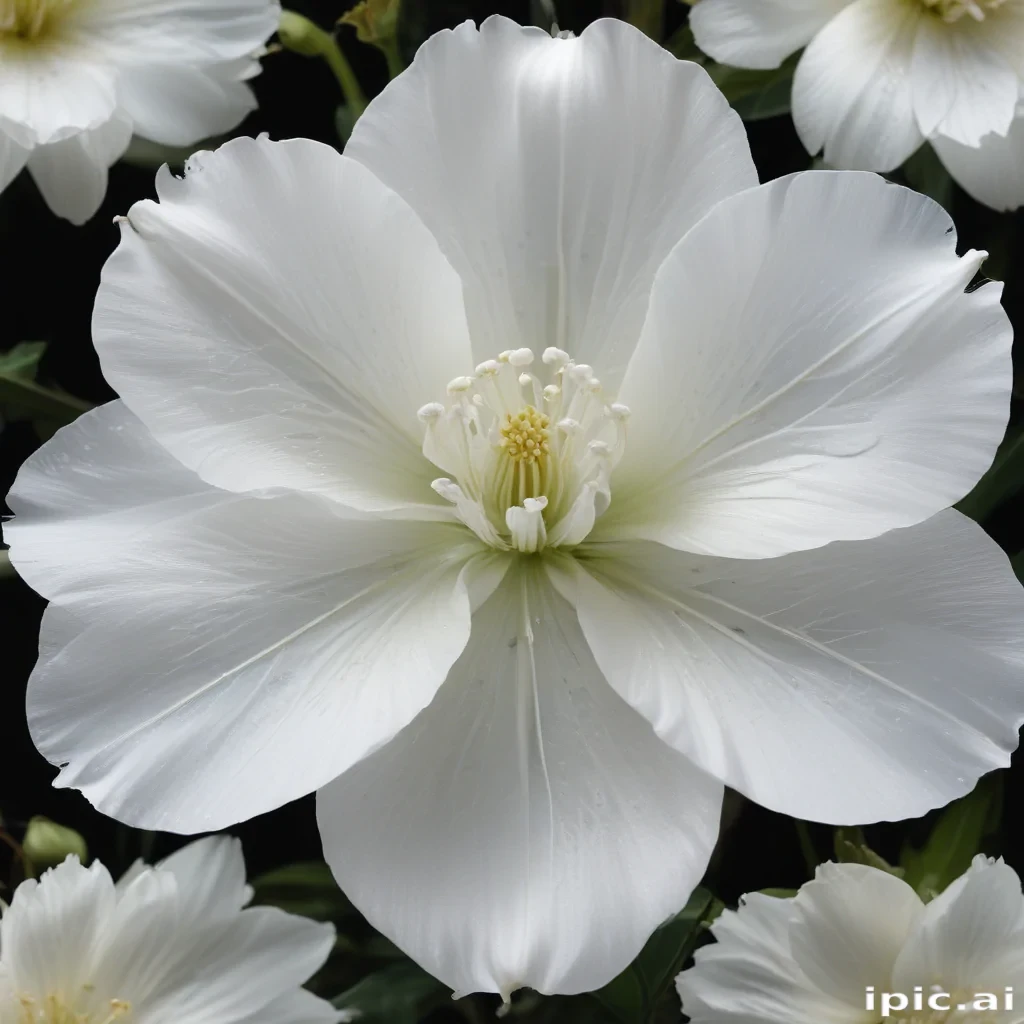 transparent white flower