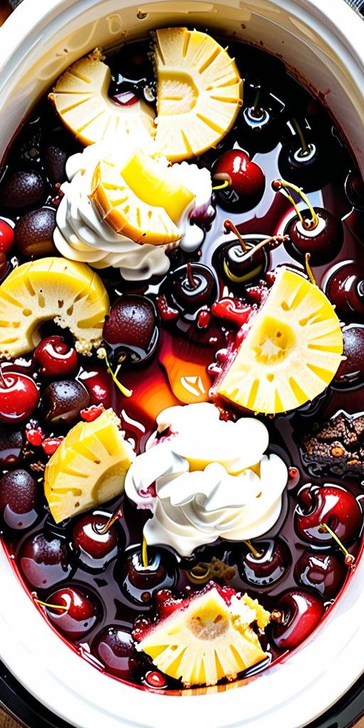 crock pot dump cake cherry pineapple