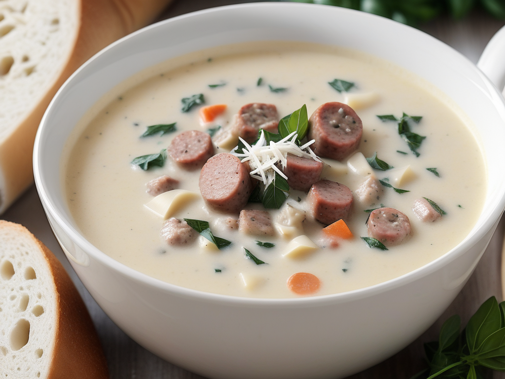creamy parmesan italian sausage soup