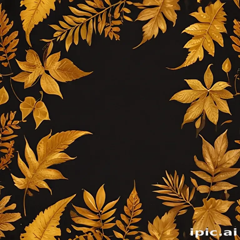 golden leaves background