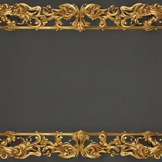 gold border transparent