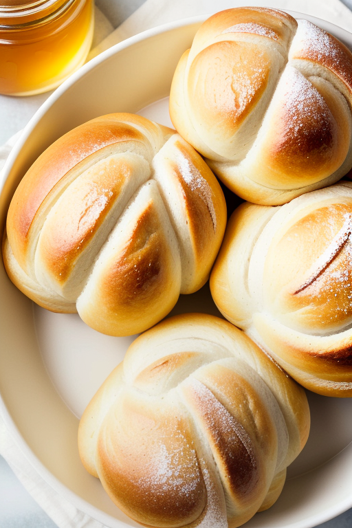 salted honey parker house rolls
