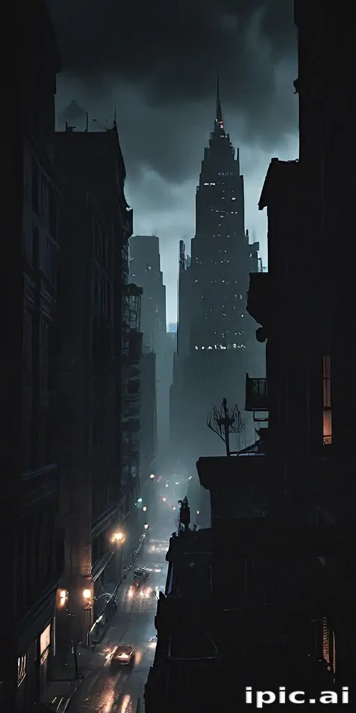 dark city background