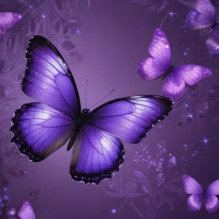 purple butterflies wallpaper