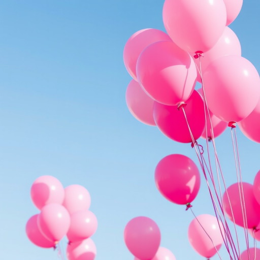 pink balloons png