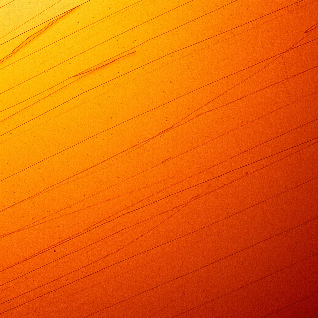 Create a high-resolution abstract textured background with a warm orange hue using a Canon EOS R5 camera, 50mm lens, f/2.8 aperture, ISO 100, shot in soft natural light from a top-down view.