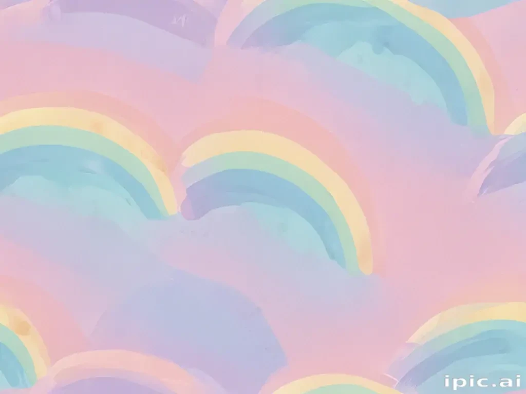 pastel rainbow