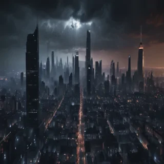 dark city background