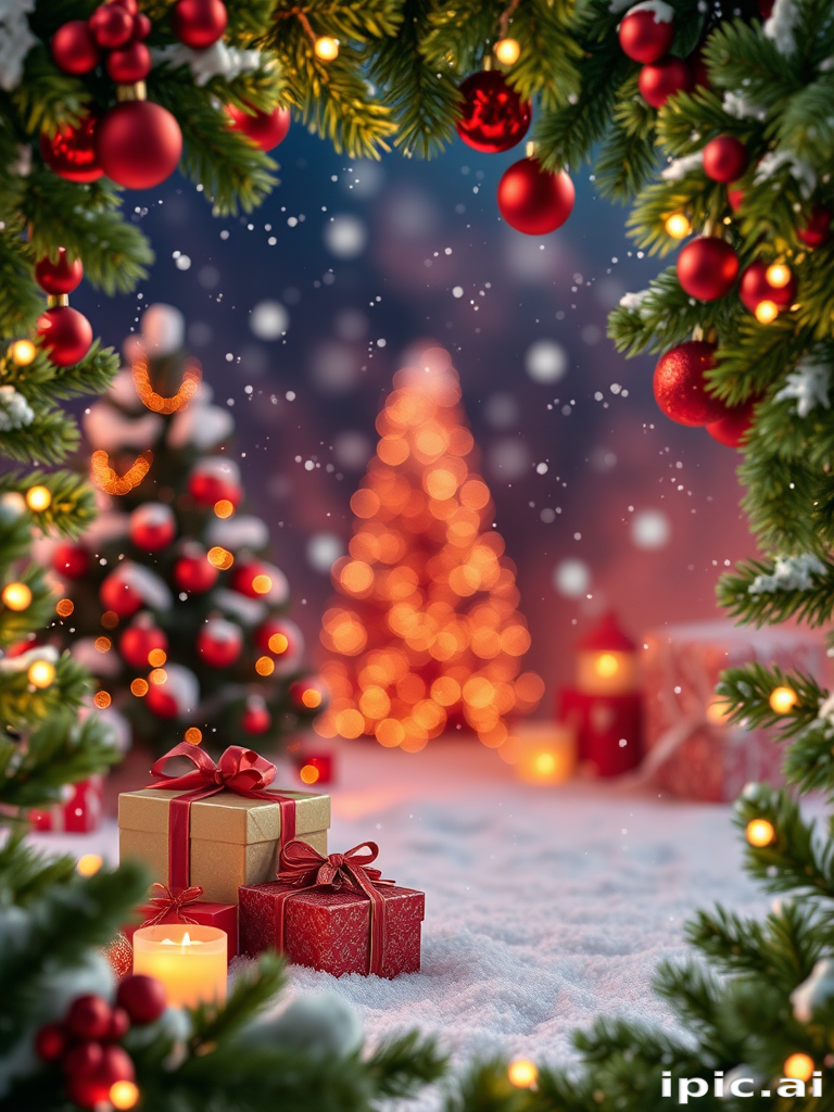 christmas background frame