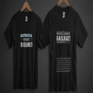 black tee mockup
