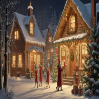 vintage christmas images to print