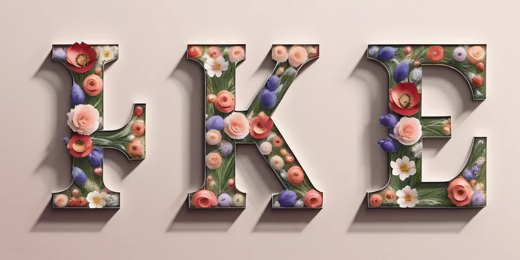 floral letters