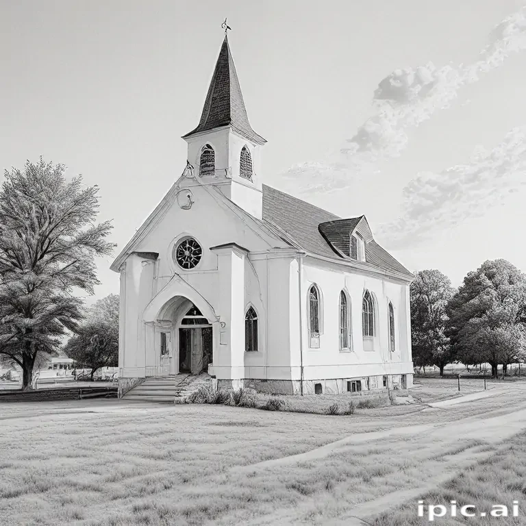 church drawing